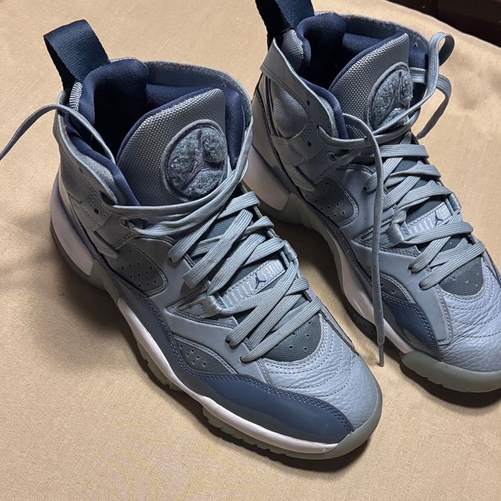 Jordan High-Top Basketball Sneakers in Slate Blue
